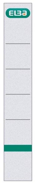 ELBA Einsteck-Rückenschilder weiß für 5,0 cm Rückenbreite, 10 St.