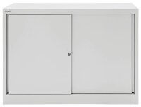 BISLEY Schiebetürenschrank ECO, SD12081S645 lichtgrau 1 Fachboden 120,0 x 43,0 x 83,9 cm