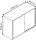 BISLEY Schiebetürenschrank ECO, SD12081S645 lichtgrau 1 Fachboden 120,0 x 43,0 x 83,9 cm
