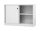BISLEY Schiebetürenschrank ECO, SD12081S645 lichtgrau 1 Fachboden 120,0 x 43,0 x 83,9 cm
