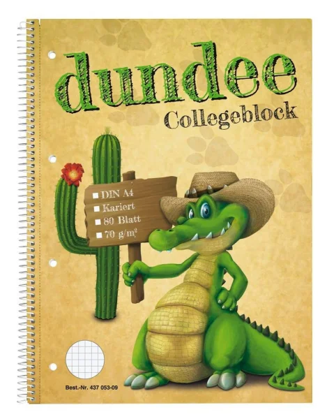 dundee Collegeblöcke kariert DIN A4 Innenrand, 5...