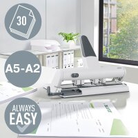LEITZ Doppellocher Akto 5114 grau, 1 St.