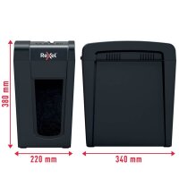 Rexel Secure X10-SL Aktenvernichter mit Partikelschnitt P-4, 4 x 40 mm, bis 10 Blatt, schwarz