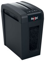 Rexel Secure X8-SL Aktenvernichter mit Partikelschnitt P-4, 4 x 40 mm, bis 8 Blatt, schwarz