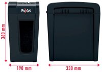 Rexel Secure X8-SL Aktenvernichter mit Partikelschnitt P-4, 4 x 40 mm, bis 8 Blatt, schwarz