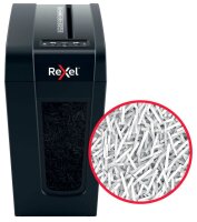 Rexel Secure X8-SL Aktenvernichter mit Partikelschnitt P-4, 4 x 40 mm, bis 8 Blatt, schwarz