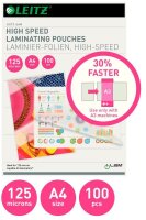 LEITZ Laminierfolien glänzend für A4 125 micron, 100 St.
