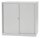 BISLEY Schiebetürenschrank ECO, SD12112S645 lichtgrau 2 Fachböden 120,0 x 43,0 x 118,1 cm