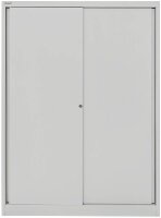 BISLEY Schiebetürenschrank ECO, SD12173S645 lichtgrau 3 Fachböden 120,0 x 43,0 x 163,7 cm
