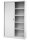 BISLEY Schiebetürenschrank ECO, SD12194S645 lichtgrau 4 Fachböden 120,0 x 43,0 x 198,0 cm
