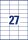 AVERY Zweckform Etiketten 3479 weiß 70,0 x 32,0 mm, 100 Blatt