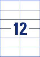 AVERY Zweckform Etiketten 3424 weiß 105,0 x 48,0 mm, 100 Blatt