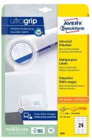 AVERY Zweckform Etiketten 3490 weiß 70,0 x 36,0 mm,...