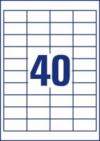 AVERY Zweckform Etiketten 4780 weiß 48,5 x 25,4 mm, 30 Blatt