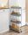 SONGMICS Nischenwagen grau 40,0 x 12,5 x 88,0 cm
