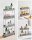 SONGMICS Nischenwagen grau 40,0 x 12,5 x 88,0 cm