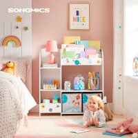 SONGMICS Kinderregal weiß 93,0 x 29,5 x 100,0 cm, 1 St.