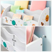 SONGMICS Kinderregal weiß 93,0 x 29,5 x 100,0 cm, 1 St.