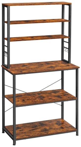 VASAGLE Küchen-Organizer vintage-braun 80,0 x 40,0 x 167,0 cm, 1 St.