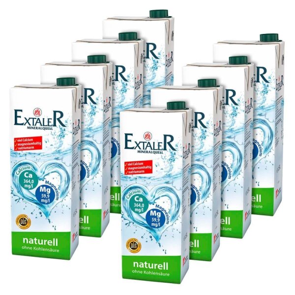 EXTALER MINERALQUELL naturell Mineralwasser 8x 1,5 l