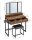 VASAGLE Schminktisch rechteckig Spanplatte braun, schwarz 90,0 x 40,0 x 141,0 cm, 1 St.