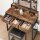 VASAGLE Schminktisch rechteckig Spanplatte braun, schwarz 90,0 x 40,0 x 141,0 cm, 1 St.