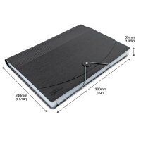 RAPESCO® Fächermappe Germ-Savvy 13 Fächer schwarz, 1 St.