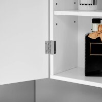 VASAGLE Bad-Hängeschrank weiß 60,0 x 18,0 x 60,0 cm