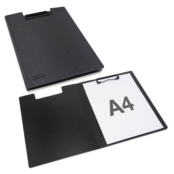 RAPESCO® Klemmbrettmappe Germ-Savvy 1641 DIN A4 schwarz Kunststoff, 1 St.