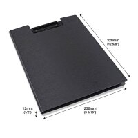 RAPESCO® Klemmbrettmappe Germ-Savvy 1641 DIN A4 schwarz Kunststoff, 1 St.