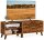 VASAGLE Lowboard, LTV027X01 vintage-braun 140,0 x 40,0 x 50,0 cm, 1 St.