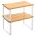 SONGMICS Küchen-Organizer bambus, weiß 29,7 x 19,5/18,5 x 15,8/13,7 cm, 2 St.