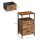VASAGLE Nachttisch rechteckig MDF-Platte braun 38,0 x 28,0 x 60,0 cm, 1 St.