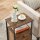 VASAGLE Nachttisch rechteckig MDF-Platte braun 38,0 x 28,0 x 60,0 cm, 1 St.