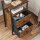 VASAGLE Nachttisch rechteckig MDF-Platte braun 38,0 x 28,0 x 60,0 cm, 1 St.