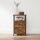 VASAGLE Nachttisch rechteckig MDF-Platte braun 38,0 x 28,0 x 60,0 cm, 1 St.