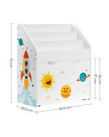 SONGMICS Kinderregal weiß 62,5 x 29,5 x 70,0 cm, 1 St.