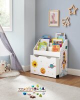 SONGMICS Kinderregal weiß 62,5 x 29,5 x 70,0 cm, 1 St.