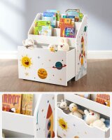 SONGMICS Kinderregal weiß 62,5 x 29,5 x 70,0 cm, 1 St.