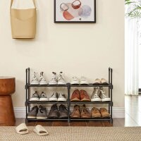 SONGMICS Schuhregal schwarz 45,0 x 30,0 x 106,0 cm, 1 St.