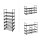 SONGMICS Schuhregal schwarz 45,0 x 30,0 x 106,0 cm, 1 St.