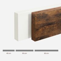 VASAGLE Wandregal braun 60,0 x 20,0 x 3,8 cm, 1 St.
