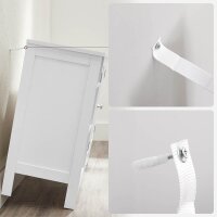 VASAGLE Waschtischunterschrank ohne Waschbecken weiß 90,0 cm 30,0 cm