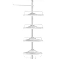 SONGMICS Teleskop-Duschregal BCB02SW weiß 25,0 x...