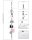 SONGMICS Teleskop-Duschregal BCB02SW weiß 25,0 x 35,0 x 85,0 - 300,5 cm