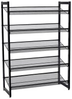 SONGMICS Schuhregal schwarz 74,0 x 30,7 x 104,0 cm, 1 St.