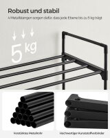 SONGMICS Schuhregal schwarz 92,0 x 30,0 x 54,0 cm, 1 St.