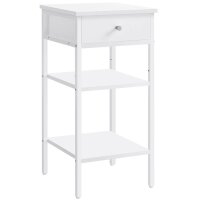 VASAGLE Nachttisch rechteckig MDF-Platte weiß 35,0 x 35,0 x 70,0 cm, 1 St.
