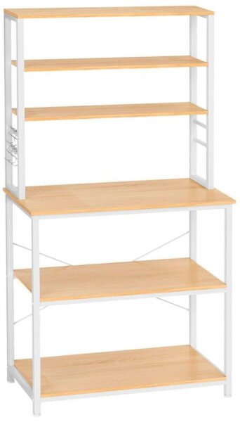VASAGLE Küchen-Organizer hellbraun 80,0 x 40,0 x 167,0 cm, 1 St.