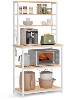 VASAGLE Küchen-Organizer hellbraun 80,0 x 40,0 x 167,0 cm, 1 St.